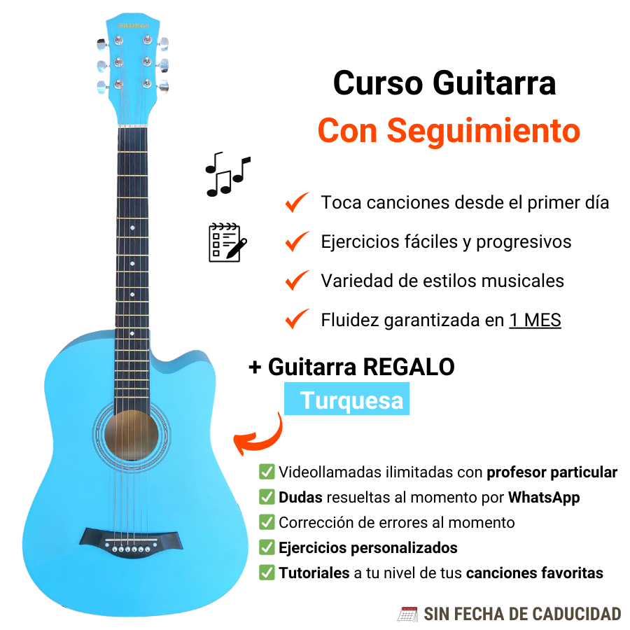 Curso De Guitarra Desde 0 + GUITARRA DE REGALO