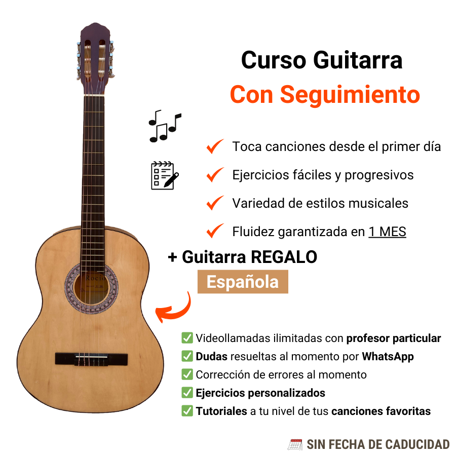 Curso De Guitarra Desde 0 + GUITARRA DE REGALO