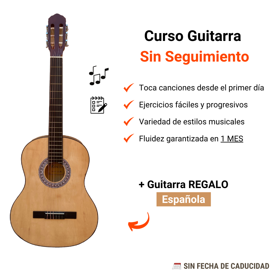 Curso De Guitarra Desde 0 + GUITARRA DE REGALO