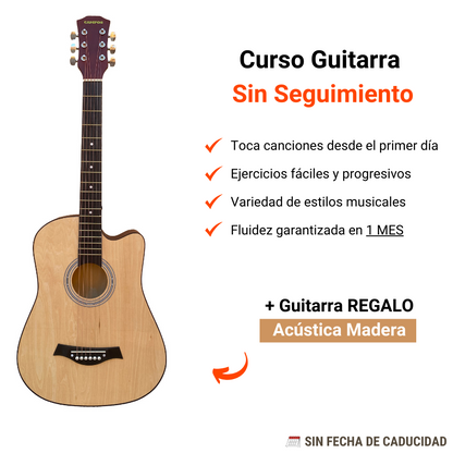 Curso De Guitarra Desde 0 + GUITARRA DE REGALO